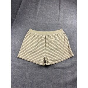 Haven Well Within Striped French Terry Cloth Shorts Women's XL 4" Lounge Coastal